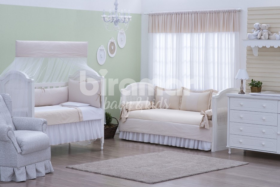 Percal Baunilha com Renda