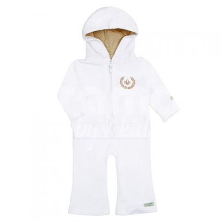 Moletom para Bebê Fleur de Lis Vanilla - Tamanho Único - Moletom para Bebê Fleur de Lis Vanilla 3 Peças - Tamanho Único