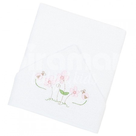 Toalha de Banho para Bebê Felpuda Revestida Lolli Alice Rose - Toalha Felpuda Revestida Lolli Alice Rose - 100% Algodão