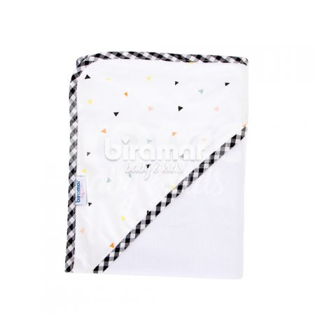Toalha de Banho para Bebê Fralda Com Capuz New York Mini Triângulo Colorido