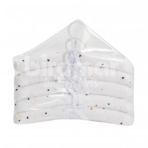 Cabides para Bebê 5 Peças New York Mini Triângulo Colorido
