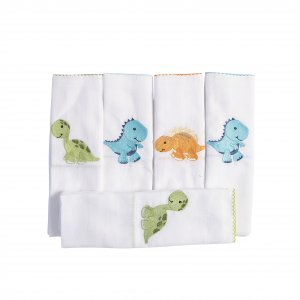 Conjunto 5 Fraldas para Bebê Cremer Luxo Dinossauro dos Bês