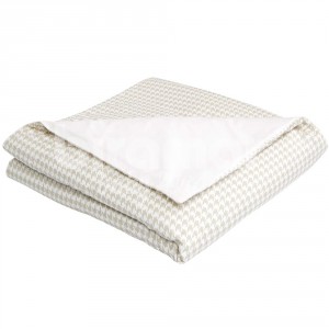 Edredom de Mini Cama e Montessoriano Estampa Dupla Face e Duvet Windsor Bege