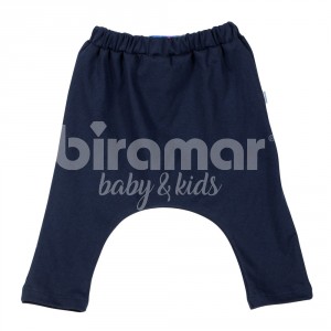 Calça Saruel para Bebê e Kids Malha M - Marinho