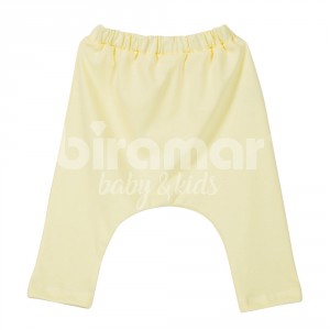 Calça Saruel para Bebê e Kids Malha M - Amarelo