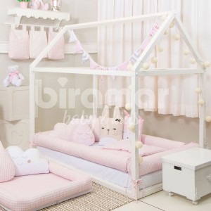 Kit Montessoriano Rolinho Solteiro 4 Peças Windsor Rosa