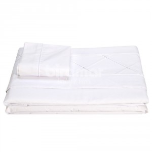 Jogo de Lençol Montessoriano Solteiro Cama Box 3 Peças Percal Branco