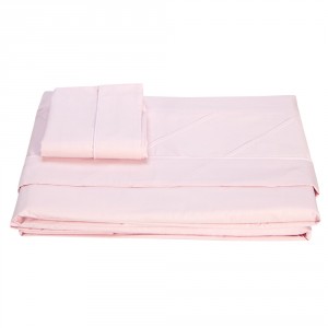 Jogo de Lençol Montessoriano Solteiro Cama Box 3 Peças Percal Rosa