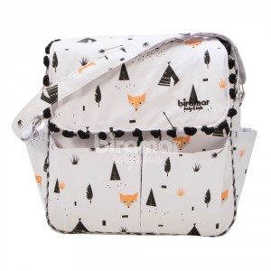 Bolsa com Trocador para Bebê Brooklyn Fox Preto
