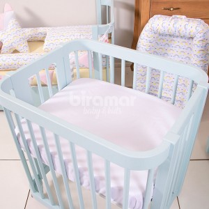 Lençol para Mini Berço 1 Peça c/ Elástico Percal Branco