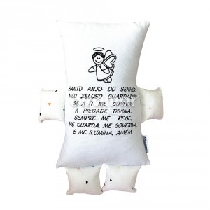 Almofada para Bebê Soninho Oração Anjo da Guarda Bracinho New York Mini Triângulo Colorido