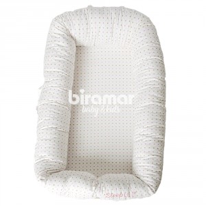 Bercinho Portátil Ninho para Bebê Sleep UM Master Amor Rosa