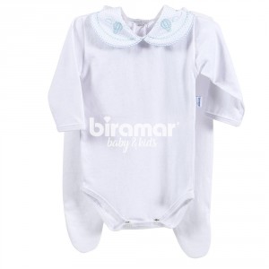 Conjunto Clássico 2 Peças para Bebê Antônio Azul - Tamanho Único