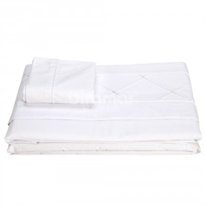 Jogo de Lençol Montessoriano 3 Peças Percal Branco (Colchão 1,60x0,78x0,12)