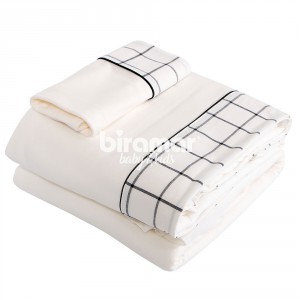 Lençol para Carrinho 3 Peças Malha Cordão Boston Preto