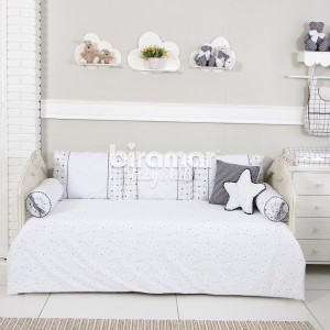 Sofá Cama 8 Peças New York Mini Triângulo Colorido