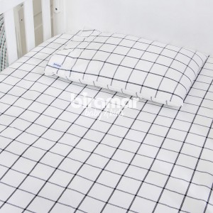 Lençol para Mini Cama 2 Peças Estampado Boston Preto - Lençol c/ Elástico e Fronha
