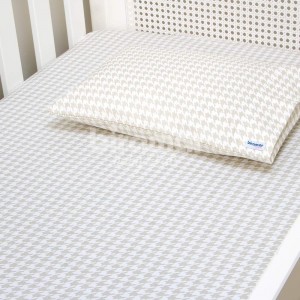 Lençol para Mini Cama 2 Peças Estampado Windsor Bege - Lençol c/ Elástico e Fronha