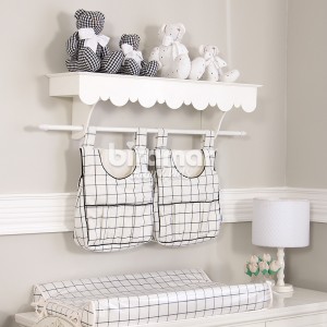 Porta Fraldas para Bebê 2 Peças Boston Preto