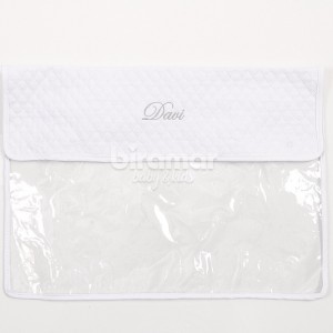 Envelope Organizador Piquê Branco Personalizado