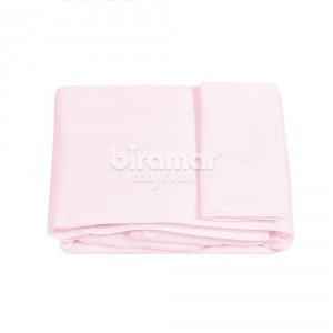 Jogo de Lençol Montessoriano Solteiro Cama Box 3 Peças Percal Rosa