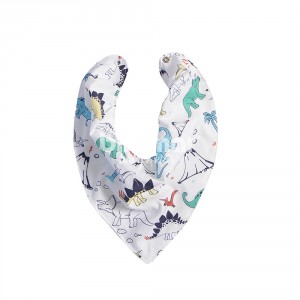 Babador Bandana para Bebê Dinossauro dos Bês