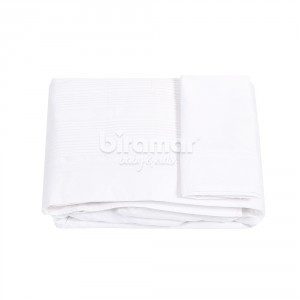 Jogo de Lençol Montessoriano 3 Peças Percal Branco (Colchão 1,50x0,90x0,12)