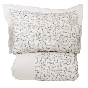 Edredom Solteiro / Kids Dupla Face e Duvet Girafa