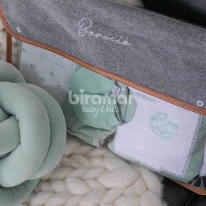 Envelope Organizador Plush Benício Personalizado Cinza Mescla