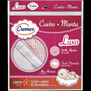 Cueiro Aflanelado para Bebê Cremer Luxo Menina