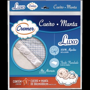 Cueiro Aflanelado para Bebê Cremer Luxo Menino