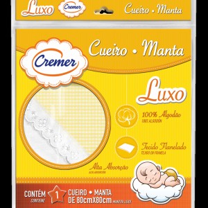 Cueiro Aflanelado para Bebê Cremer Luxo Neutro