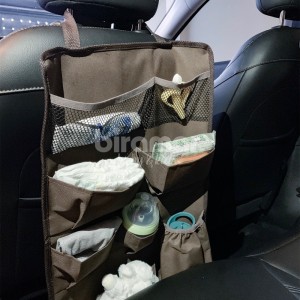 Organizador de Acessórios de Bebê para Carro - Marrom