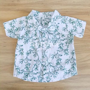 Camisa para Bebê e Kids GG Benício Botanical Verde