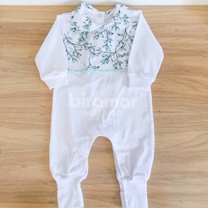Macacão para Bebê Benício Botanical Verde - Tamanho Único