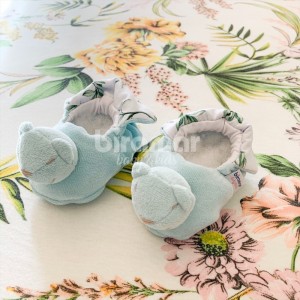 Pantufa para Bebê Estampa Benício Botanical Verde