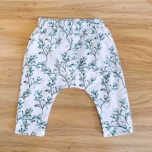 Calça Saruel para Bebê e Kids G - Benício Botanical Verde