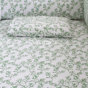 Lençol para Berço 2 Peças Estampado Benício Botanical - Lençol c/ Elástico e Fronha
