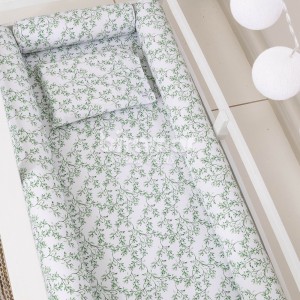 Lençol para Mini Cama 2 Peças Estampado Benício Botanical - Lençol c/ Elástico e Fronha