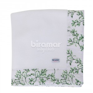 Cobertor Soft para Bebê Benício Botanical Verde