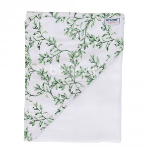 Toalha de Fralda para Bebê Com Capuz Benício Botanical Verde