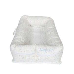 Bercinho Portátil Ninho para Bebê Sleep UM Mini Triângulo Azul