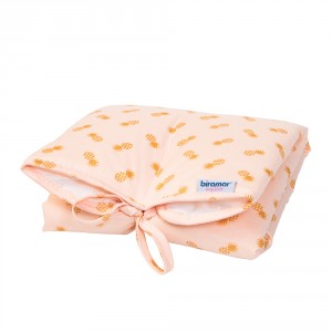 Trocador para Bebê Portátil Estampado Abacaxi Dourado