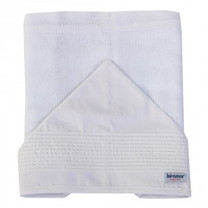 Toalha de Fralda para Bebê Com Capuz Percal Nervurado Branco