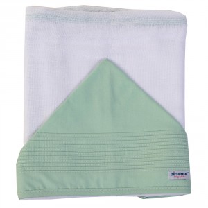 Toalha de Fralda para Bebê Com Capuz Percal Nervurado Verde