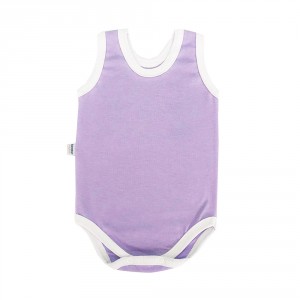 Body para Bebê Manga Regata P - Lilás Claro