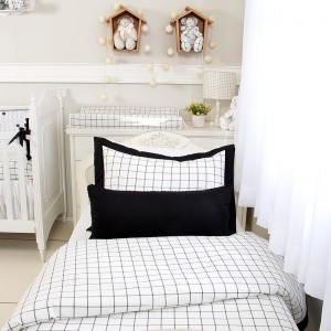 Kit Cama Solteiro 3 Peças Boston Preto (Colchão 1,88 x 0,88) - Lista de Enxoval