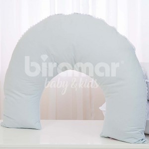 Almofada de Amamentação para Bebê Percal Azul