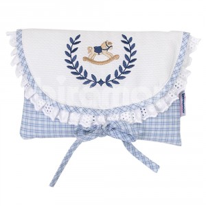 Bolsa Térmica para Cólica de Bebê Cavalinho de Pau Azul
