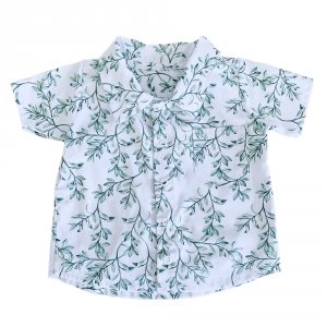 Camisa para Bebê e Kids M Benício Botanical Verde